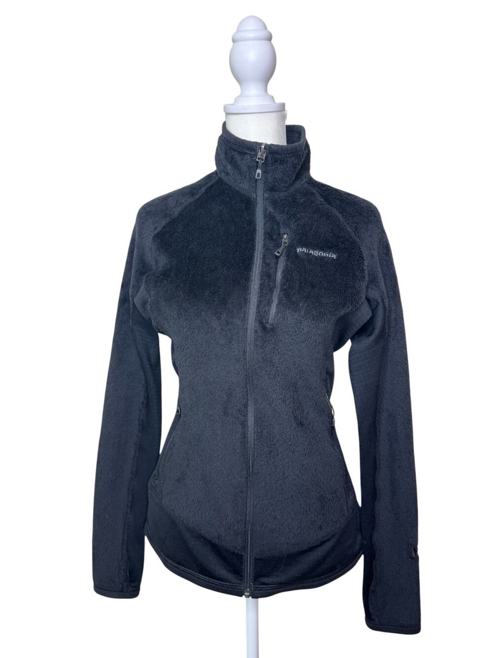 PATAGONIA W's R2 Fleece Jacket Style #25147 Black Size Small